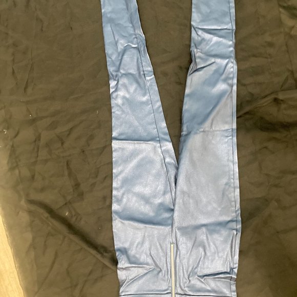 Metallic blue skinny pants - Picture 3 of 6
